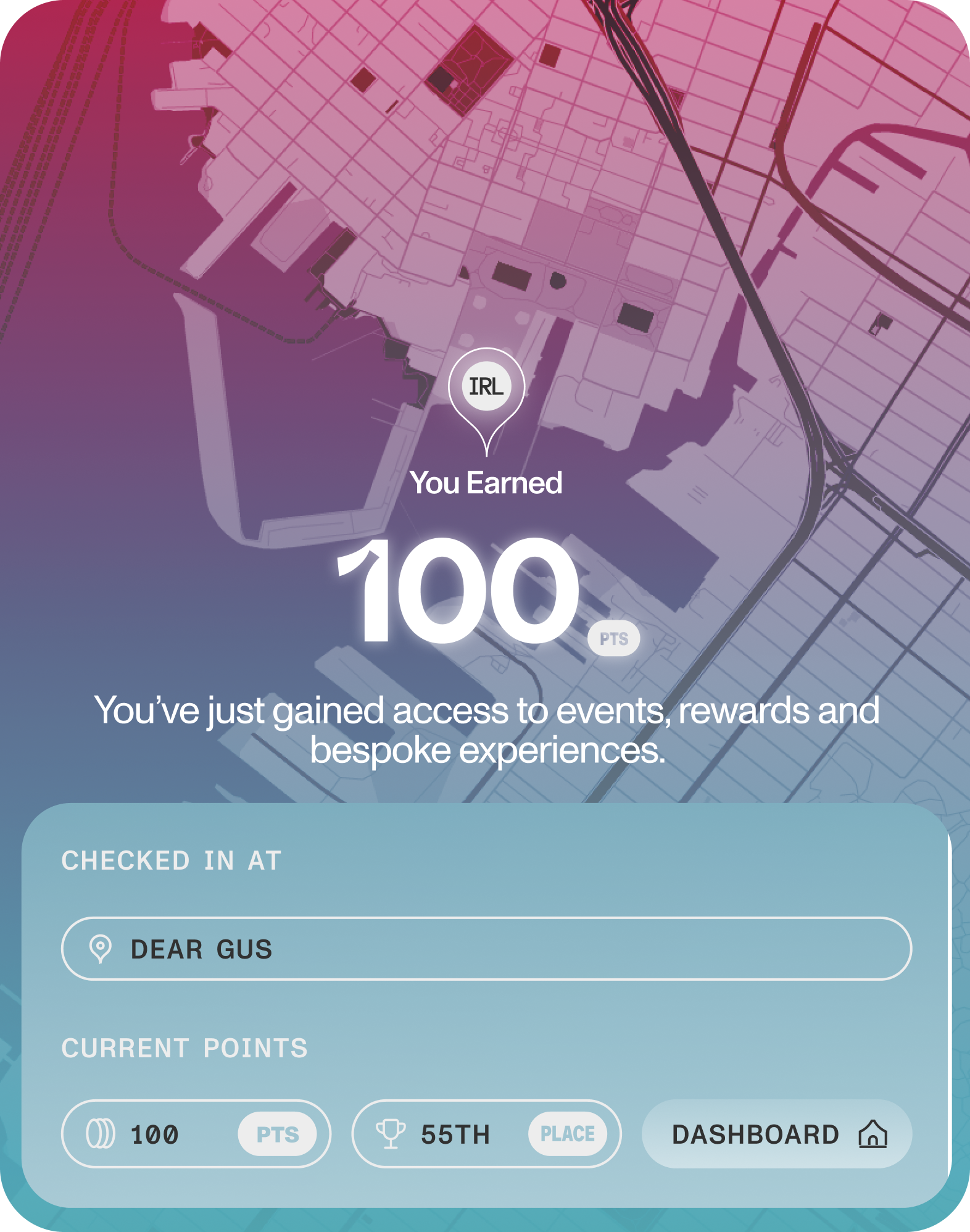 You earned 100 points